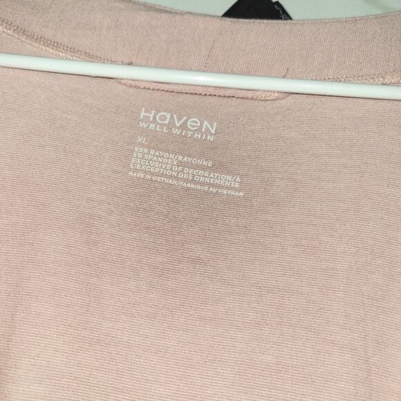 Haven Well Within Talbots Blush Robe & Pants Set XL - Picture 2 of 9